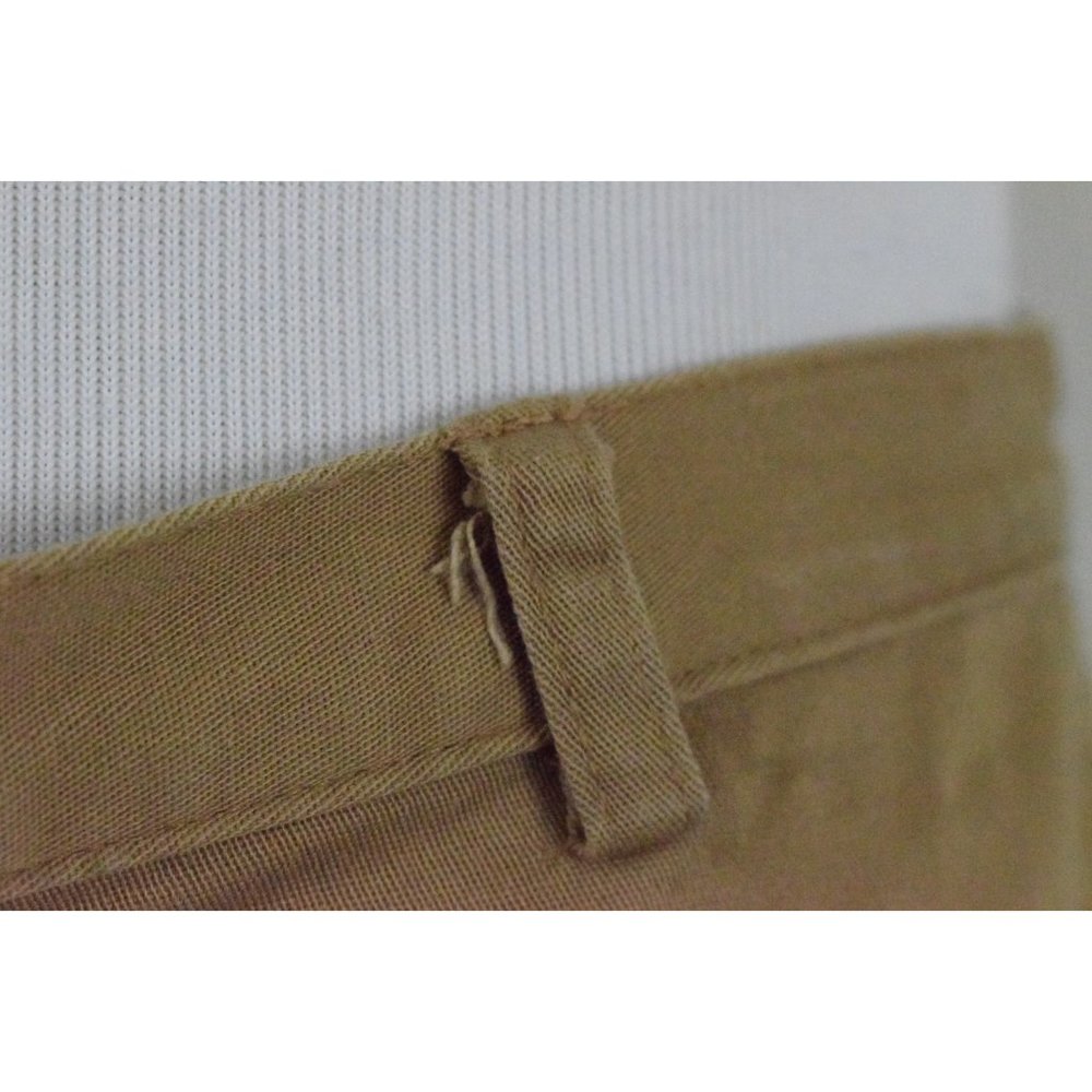 Vintage 90s Tan Cotton-Spandex Capri Pants size 6P | 27 waist - Picture 8 of 10